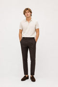 Windsor Sapo Pure Wool Trousers Dark Brown