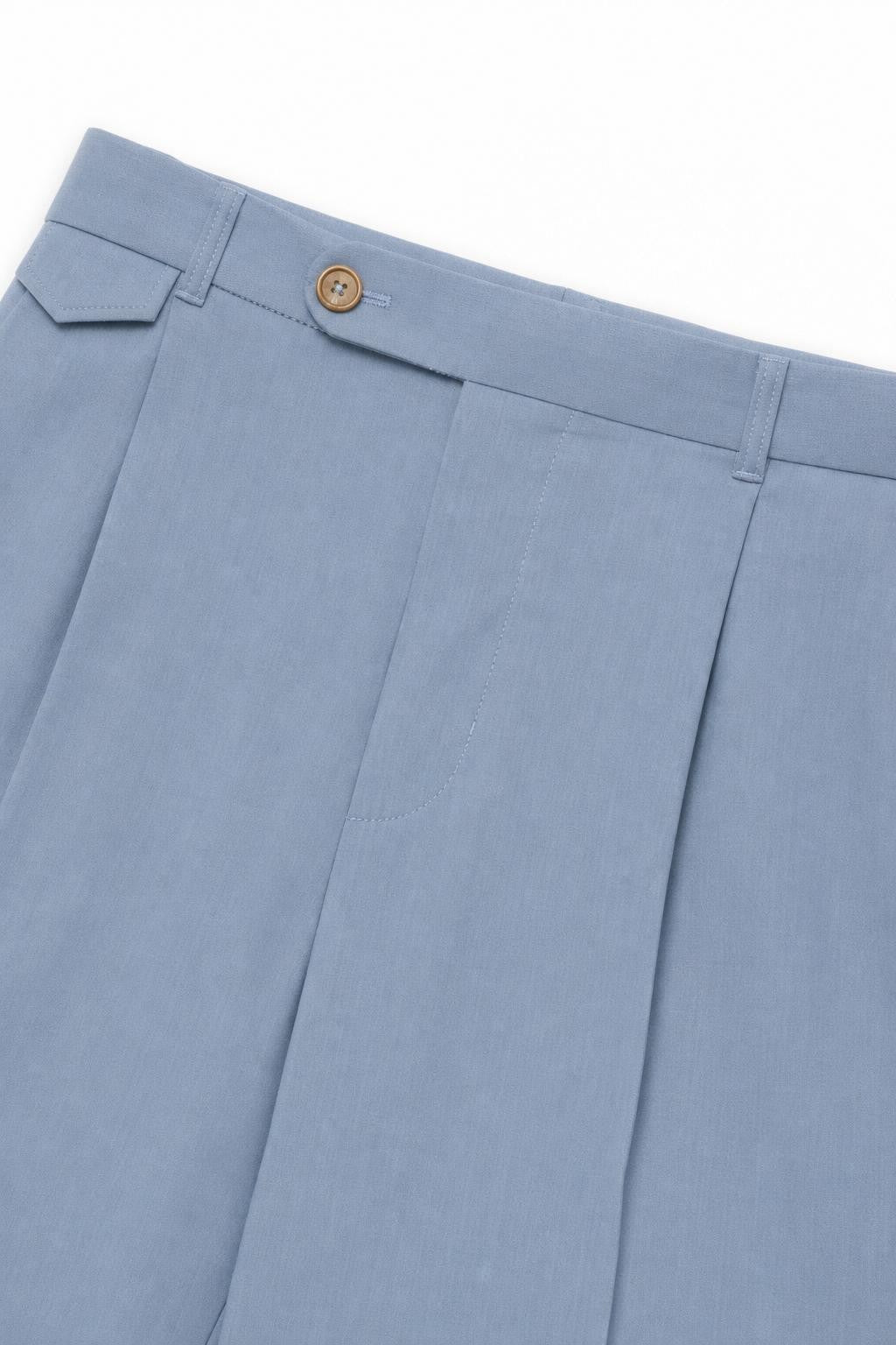 Windsor Sapo Pure Wolle Hose Smoky Blau