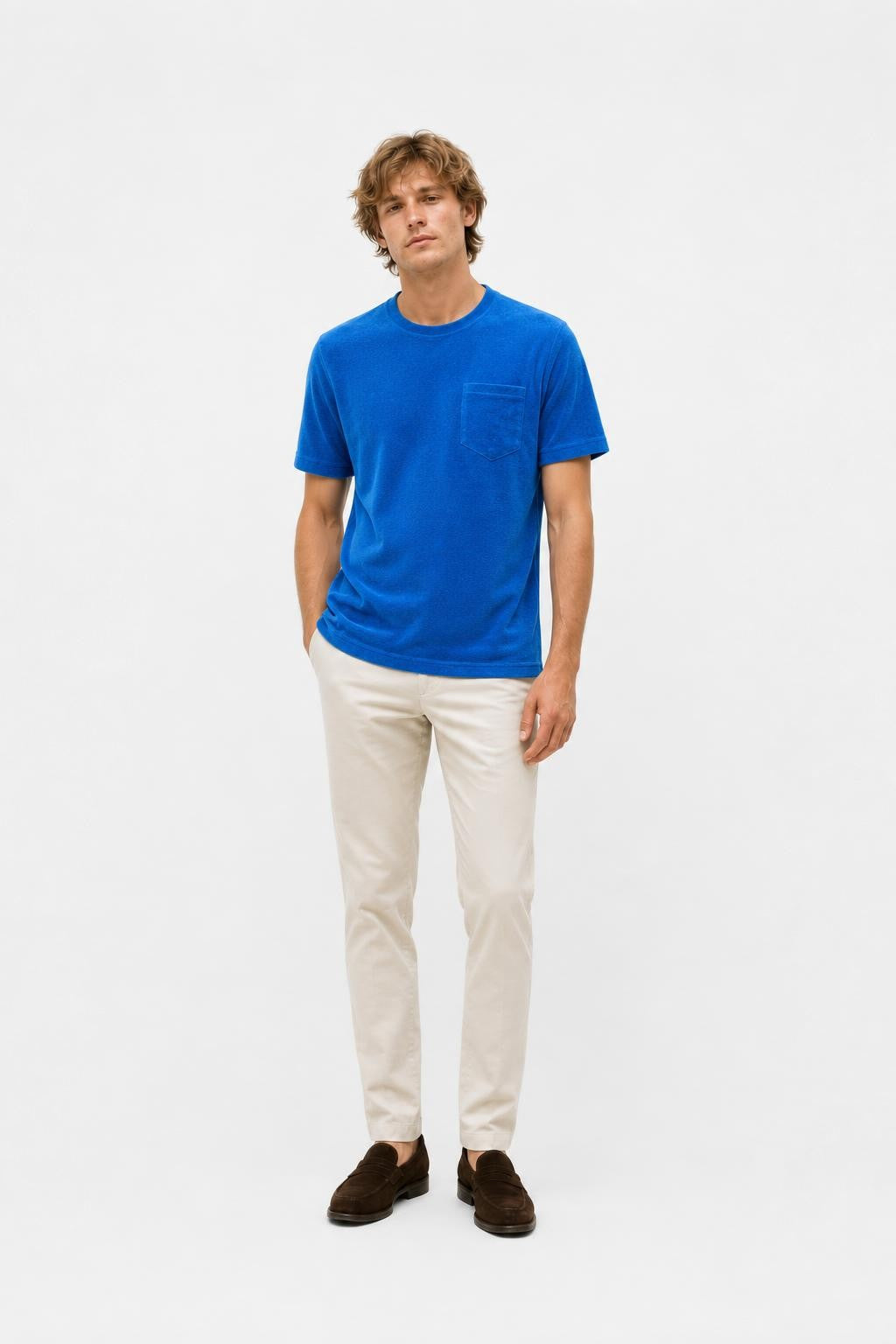 Zeybra Portofino 1962 Spugna Terry T-Shirt Blue