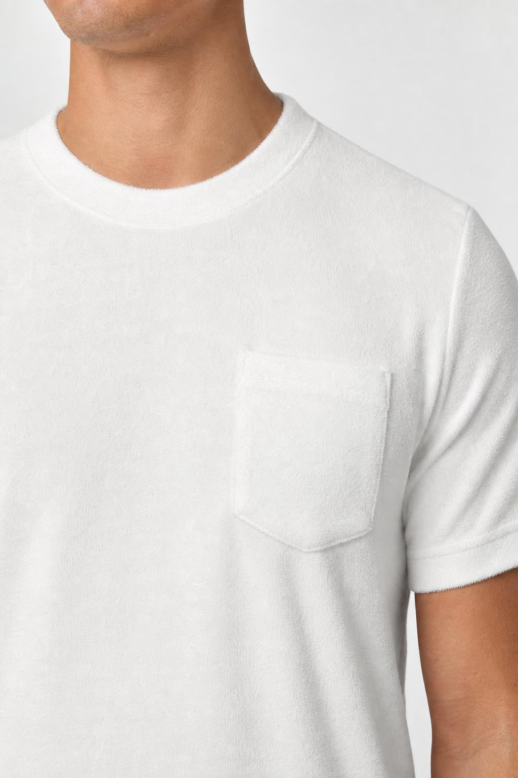 Zeybra Portofino 1962 Spugna Terry T-Shirt Off-White